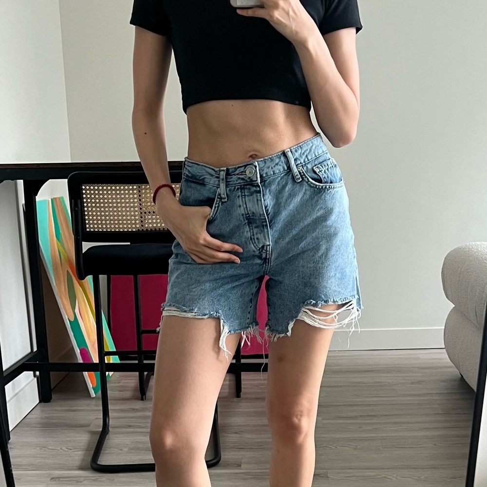 Denim shorts